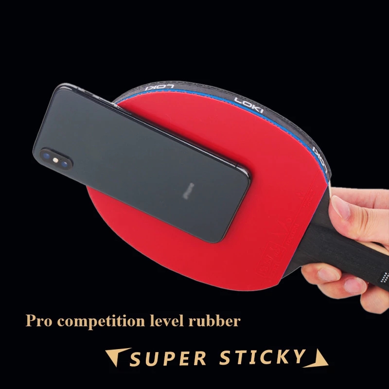 Loki 9 Ster Professionele Tafeltennis Racket Carbon Blade Pingpong Bat Ping Pong Paddle Met Hoge Kleverige Rubber Care Kit