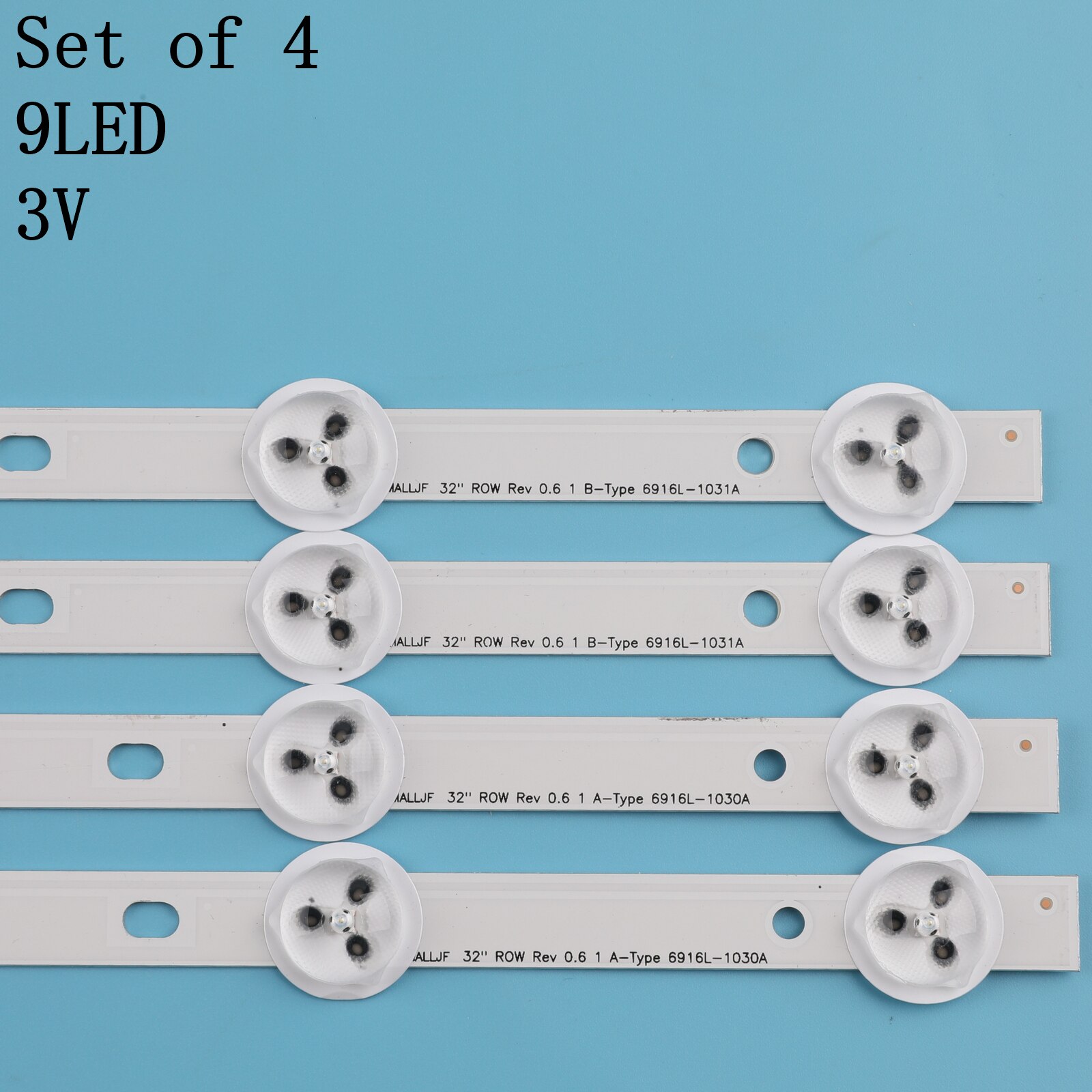 Led Backlight Strip 9 Lamp Voor 32LS3400-UA 32LM340 32LS3400 LC320DXN-(Se)(R3)/LC320DXN (Se)(R1)/LED32A2000V / LED32A2000i