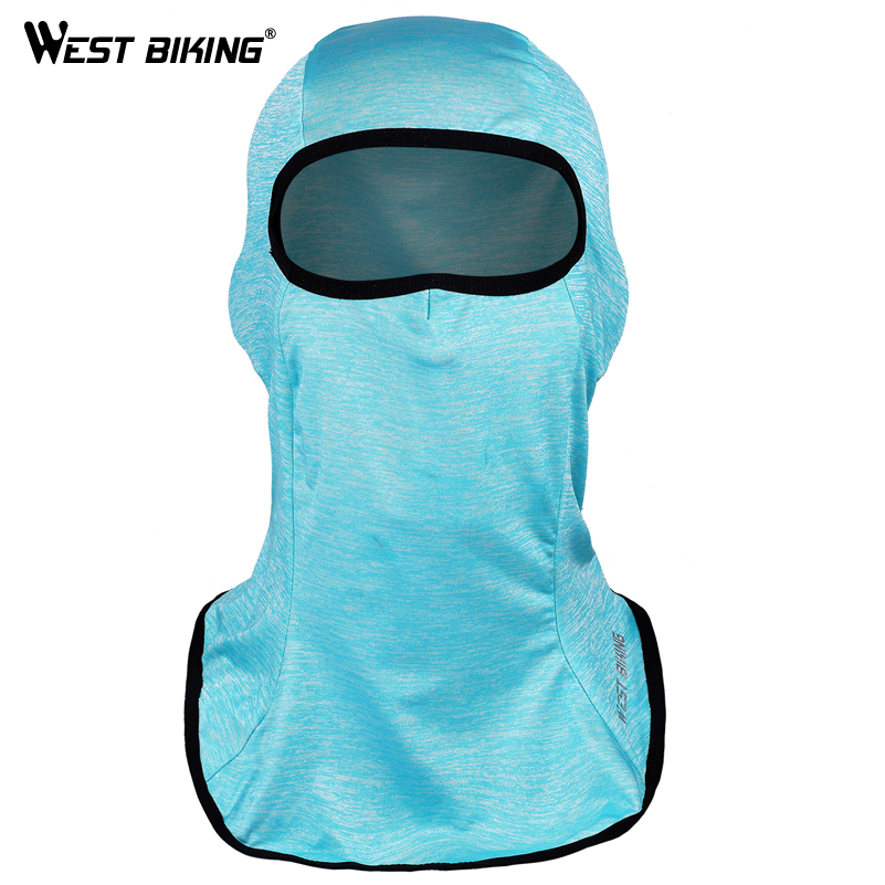 WEST BIKING-mascarilla facial para ciclismo, máscara de seda helada, a prueba de viento, para patinaje, pesca, para otoño