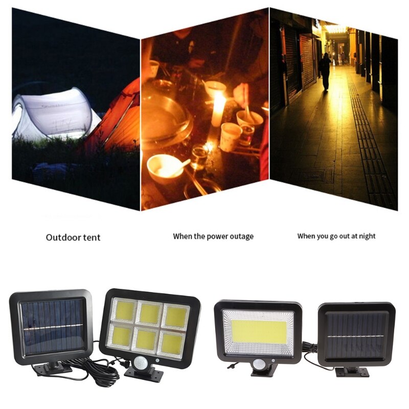 100LED Solar Light Outdoor Motion Sensor Recharge Solar Wall Light Waterproof Emergency Led Light For Street Garden H054