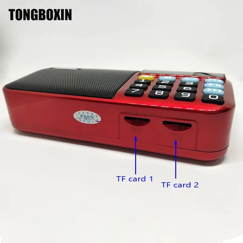 C-803 Altavoz Bluetooth compatible con 2 baterías 18650 Radio MP3 portátil Supergraves TF USB reproductor FM antorcha LED 3,5mm auriculares