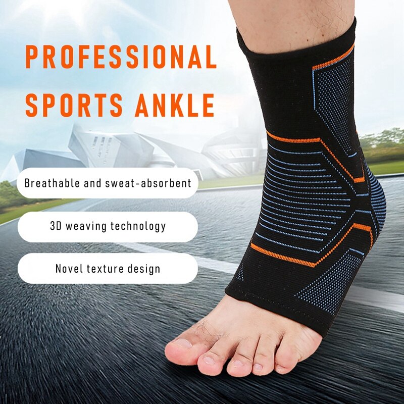 1 pc knöchelbandagen, kompressionsmanschette aus polyester, plantarfasziitis, 3d- lagige elastische bandage, fußschutz für sportarten