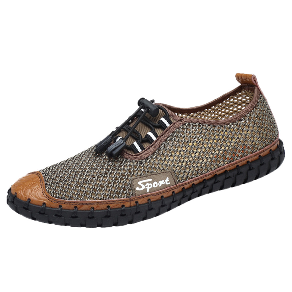 Zapatos de buceo transpirables antideslizantes para hombre, zapatos de vadeado de malla para hombre, zapatillas de deporte informales con agujeros transpirables # g3