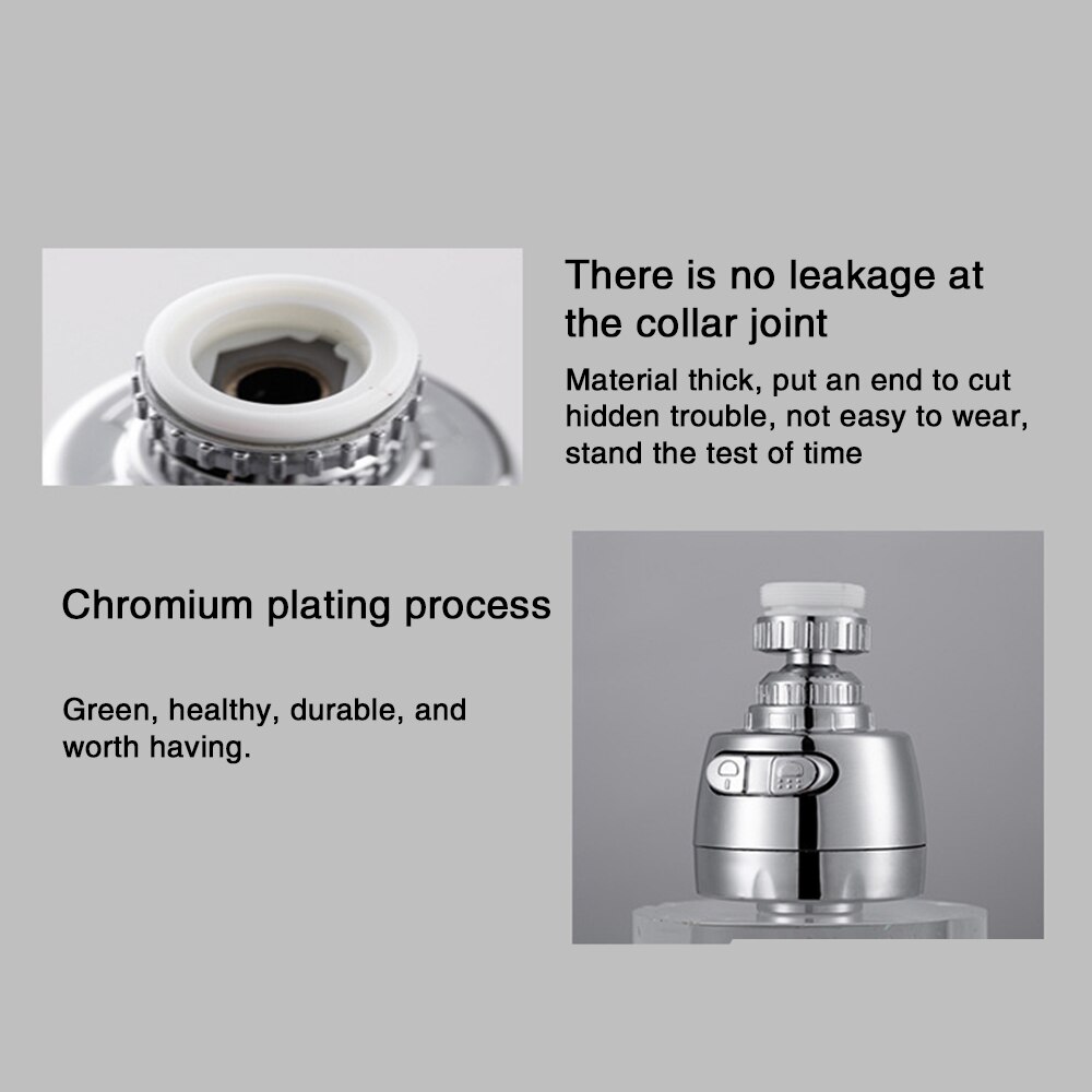 1PCS Portable Faucet Filter Stainless Steel Rotatable Kitchen Splash Attachment Water Saving Bathroom Filter Bathrooms