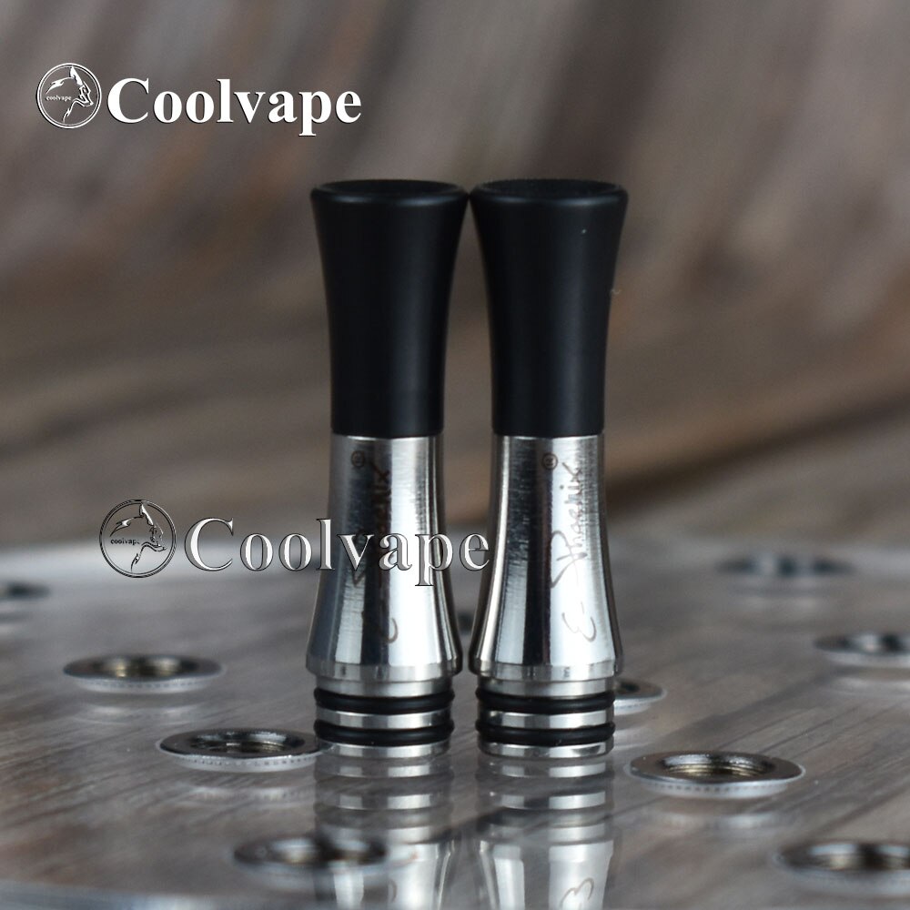 coolvape firebird rta drip tip Long Stainless Steel MTL 510 Drip Tip Narrow Bore Vape Tip Mouthpiece Accessories: 2pcs Glossy color