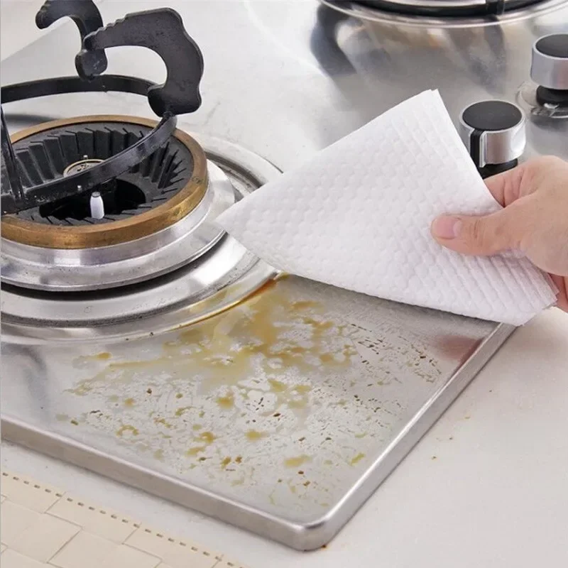 Trapos desechables de cocina, paños de limpieza reutilizables no tejidos, toallas de lavado para el hogar, paños de cocina, toallitas de trapo, herramientas limpiadoras de tela