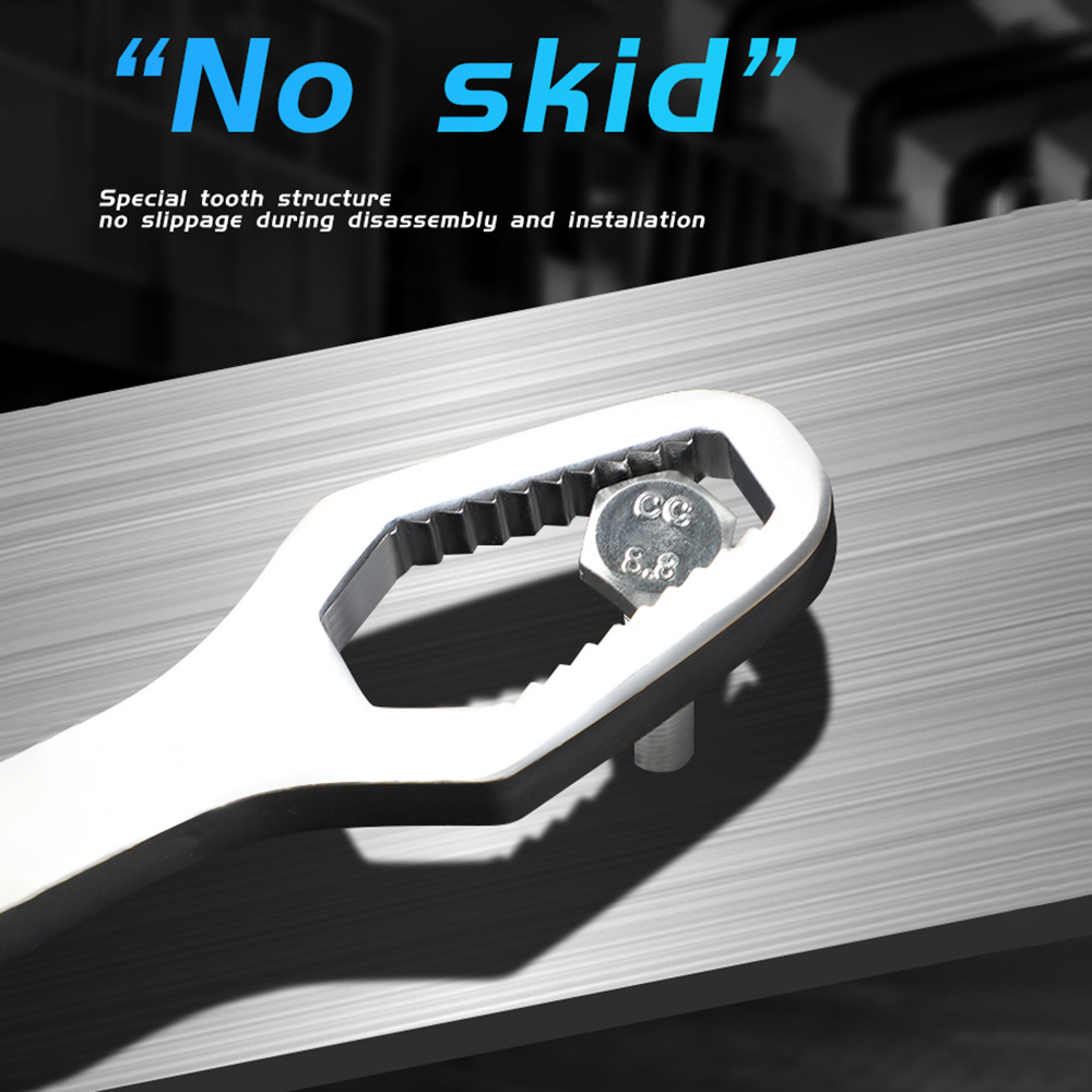 8-22mm Universal Wrench Multi-function Double Head Adjustable Hand Tool Machine Workshop Mechanic Tool Torque Plum Wrench