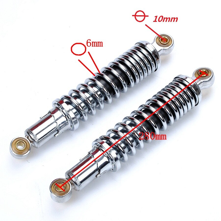 a pair Monkey motorcycle z50 Scooter rear shock absorber suspension 280MM spring Diameter 50MM