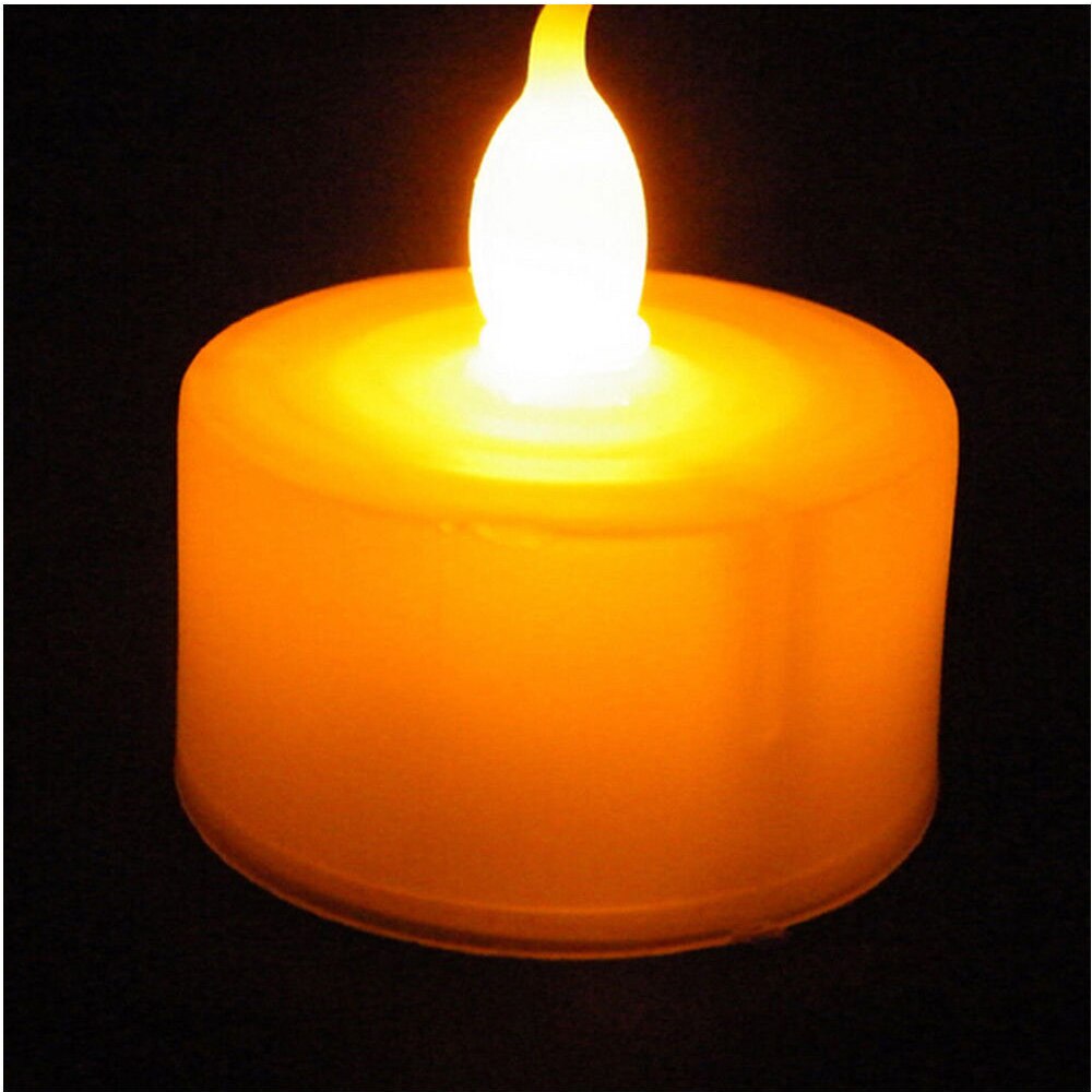 Romantic LED Candle Lamp Light Flameless Simulation Tea Light Valentine Day Wedding Candle Birthday Party Christmas Decoration: 1pcs