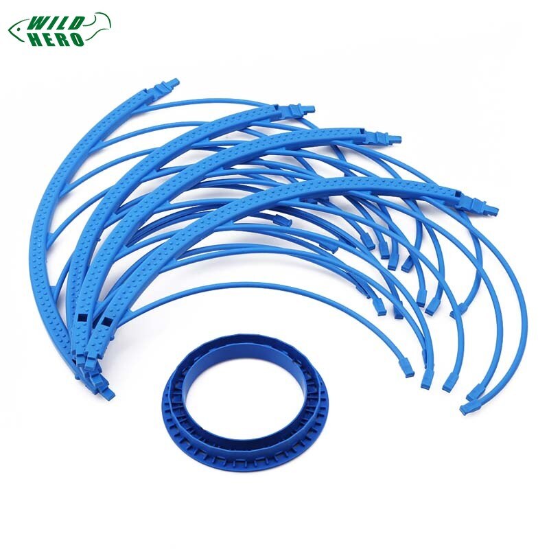 Wildhero 48cm Cast Net Fishing Net Ring Rope Fishing Network Ring Nets Hand Accessor Aluminum Tool Catch