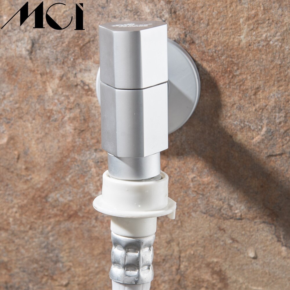 Grifo de aluminio anodizado de espacio para jardín, grifería fría para lavadora, fregona, inodoro, Mic-B008