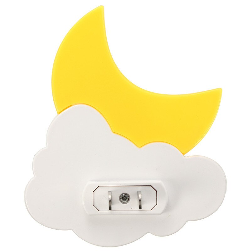 Lampki nocne kreskówka księżyc doprowadziło chmura automatyczne światło czujnik dzieci dziecko lampka robić sypialni AC 110V 220V Dom dekoracja gniazdo ścienne lampa