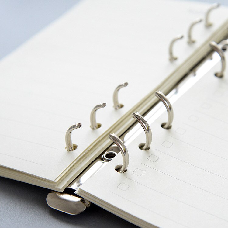 Losse Blad Zweefvliegtuig Papier Verzamelband Metalen Clip, Notebook Dagboek Diy Accessoire Lock Set A7 A6 A5 B5 A4