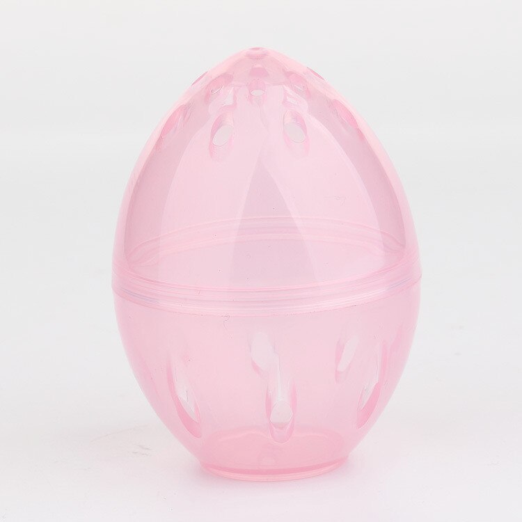 1PC Beauty Sponge Stand Storage Case Makeup Blender Puff Holder Empty Cosmetic Egg Shaped Rack Transparent Puffs Drying Box: Pink