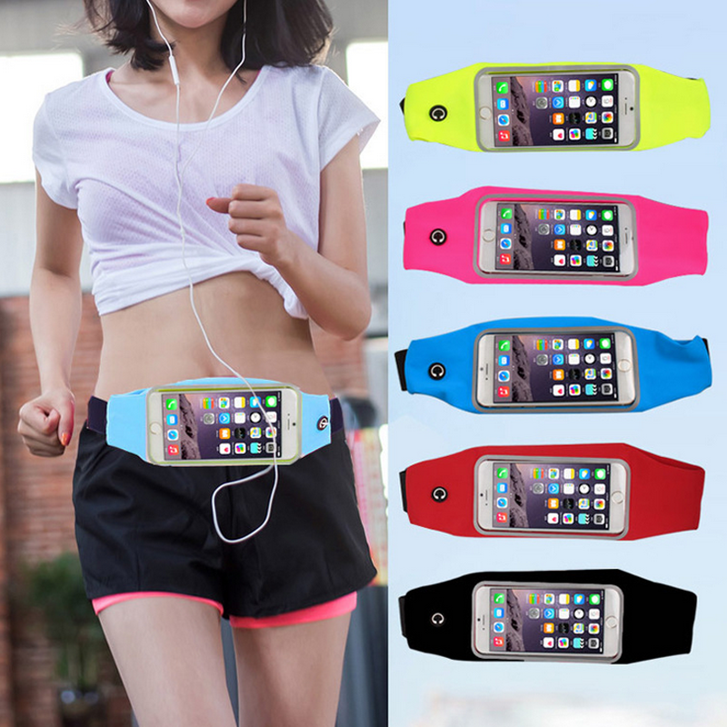 4.7 Inch Mobiele Telefoon Waterdichte Sport Running Taille Pocket Riem Case Voor Iphone 12/11 &amp; Xiaomi &amp; Samsung 4.7&quot;