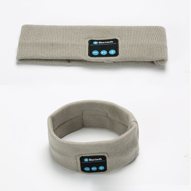 1Pc Bluetooth Muziek Call Sport Hoofdband Usb Oplaadbare Draadloze Draagbare Hoofdband Voor Thuis Running Gym Fitness Training: Dark Gray
