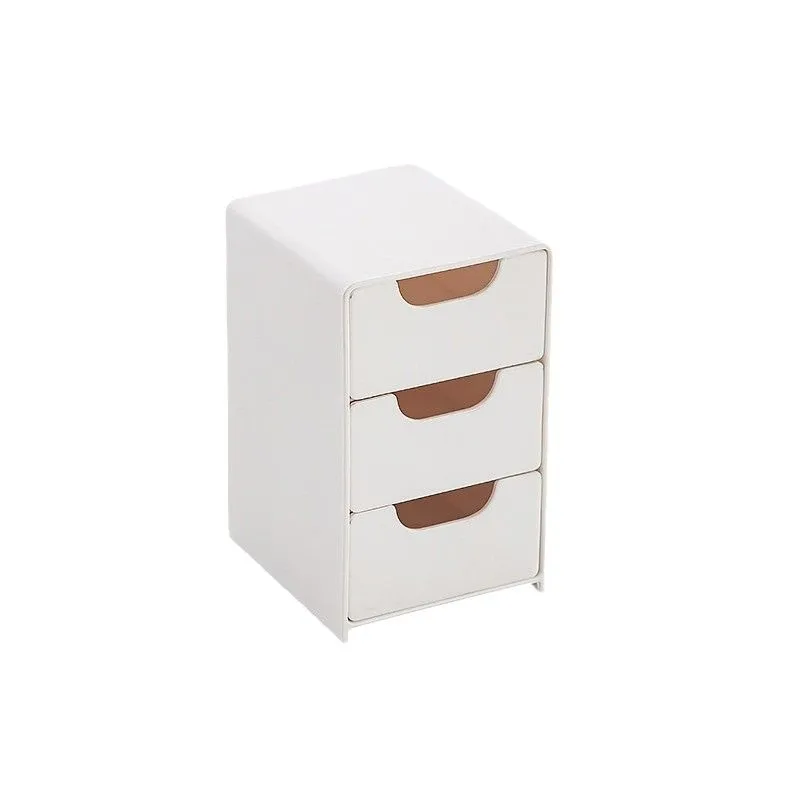 Desktop Organizer Box Drawer Style Cosmetic Jewelry Storage Box Student Desk Stationery Hair Tie Placement Box Plastic Material