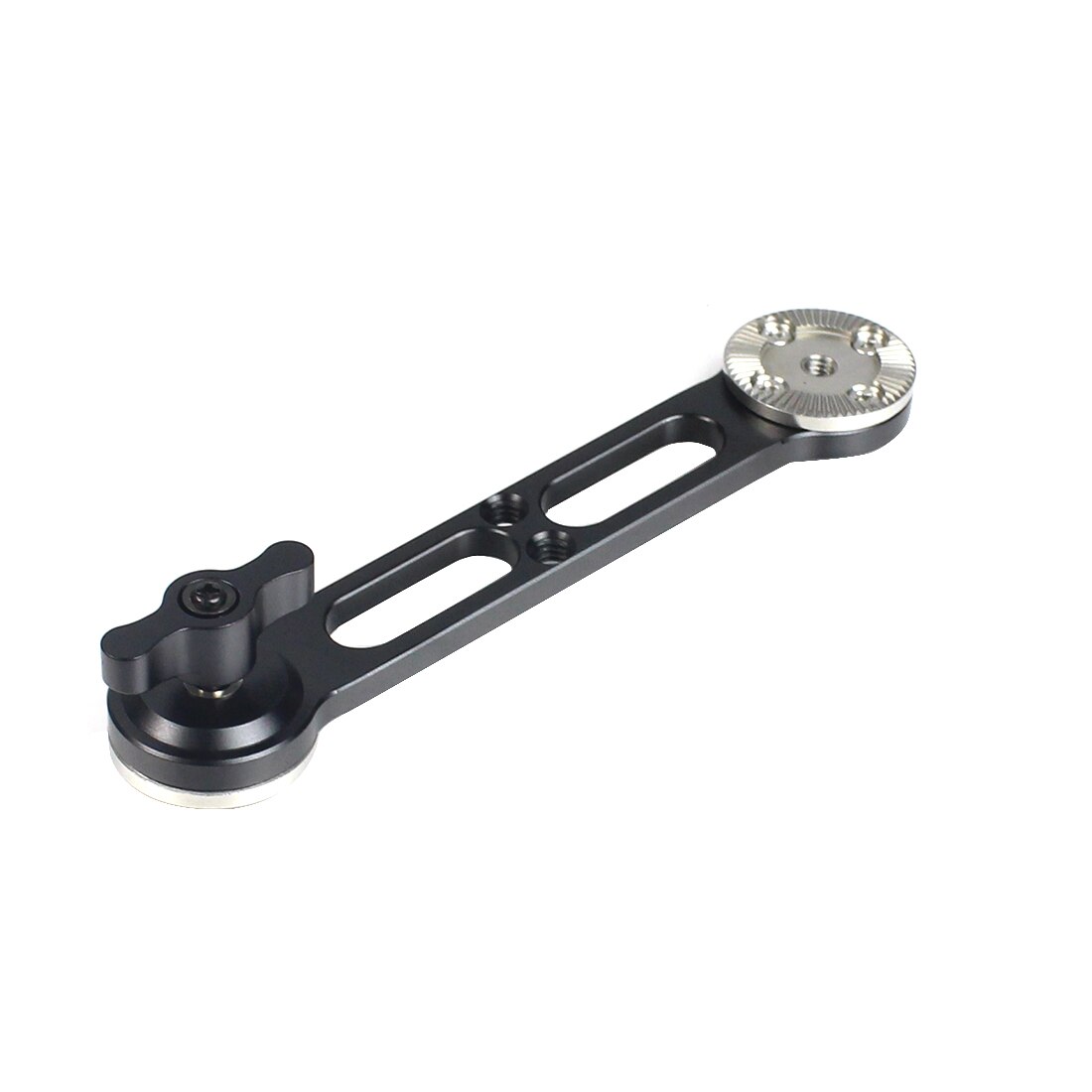 Extensão de braço de extensão arri rosete, extremidade dupla, suporte de braço m6, parafuso de polegar, orifício de 1/4 &quot;para câmera de vídeo dslr, equipamento de montagem no trilho nato