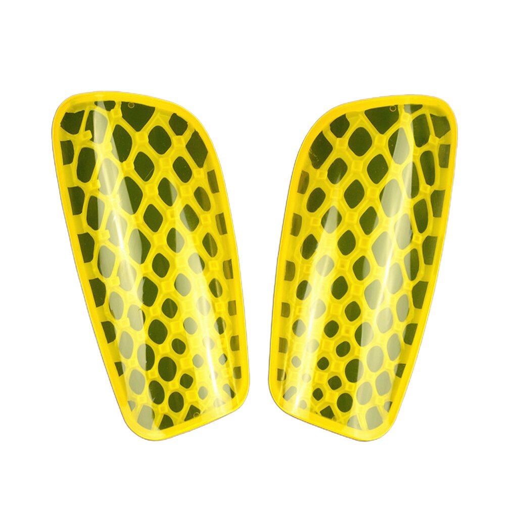 2Pcs Shin Guard Voetbal Training Anti Slip Volwassenen Kids Outdoor Sport Schokabsorptie Been Protector Brace Veiligheid Ultra Licht: YELLOW / Children