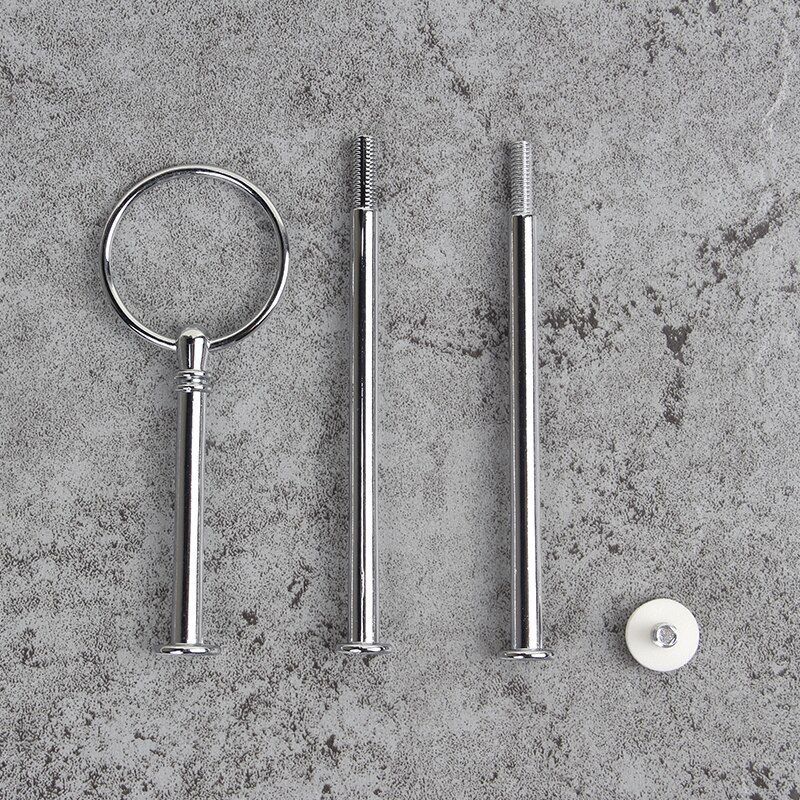 10 stuks mix kleuren rond speciale aanbieding 3- lagen gouden taartbord passend bij taartstandaard stijl: Zilver