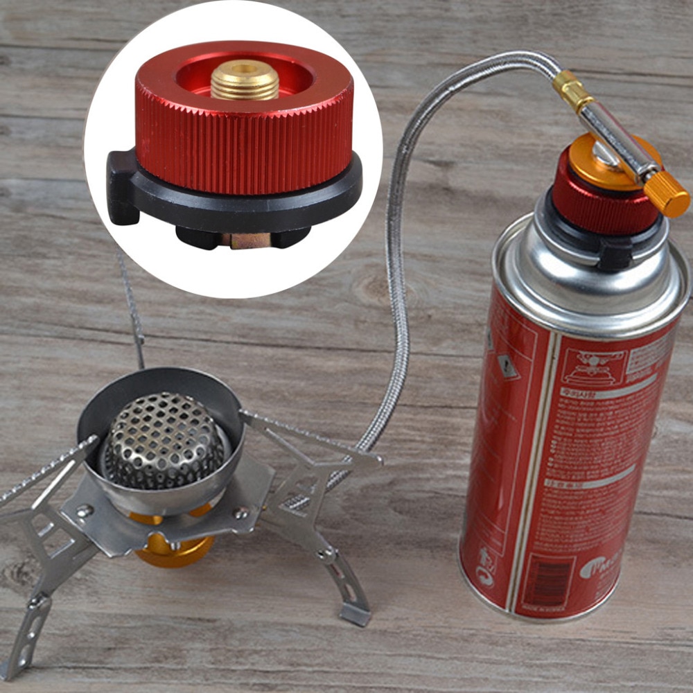 Outdoor Camping Gas Stove Connector gasometer Adapter Long Tank to Flat Tank Gas Bottle Adaptor Conversion Head &w