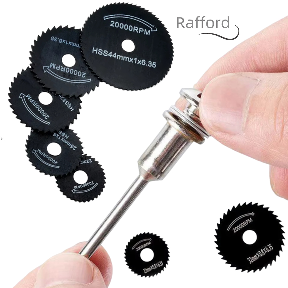 6Pc lavorazione del legno lama da taglio per metalli trapano elettrico lama per sega circolare smerigliatrice elettrica in acciaio ad alta velocità impostato di strumenti per lama per sega piccola