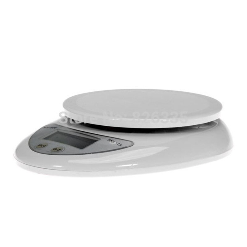 Portable 5kg digital LED liquid crystal electronic scale kitchen scale postal food balance measurement weight libra