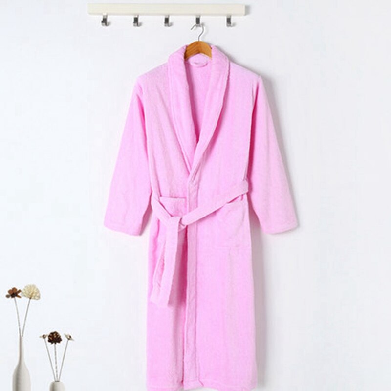 Vinter badekåbe mænd tykt varmt håndklæde fleece morgenkåbe kvinder mand kvinde lang badekåbe mand hotel hjem kimono morgenkåbe nattøj efterår