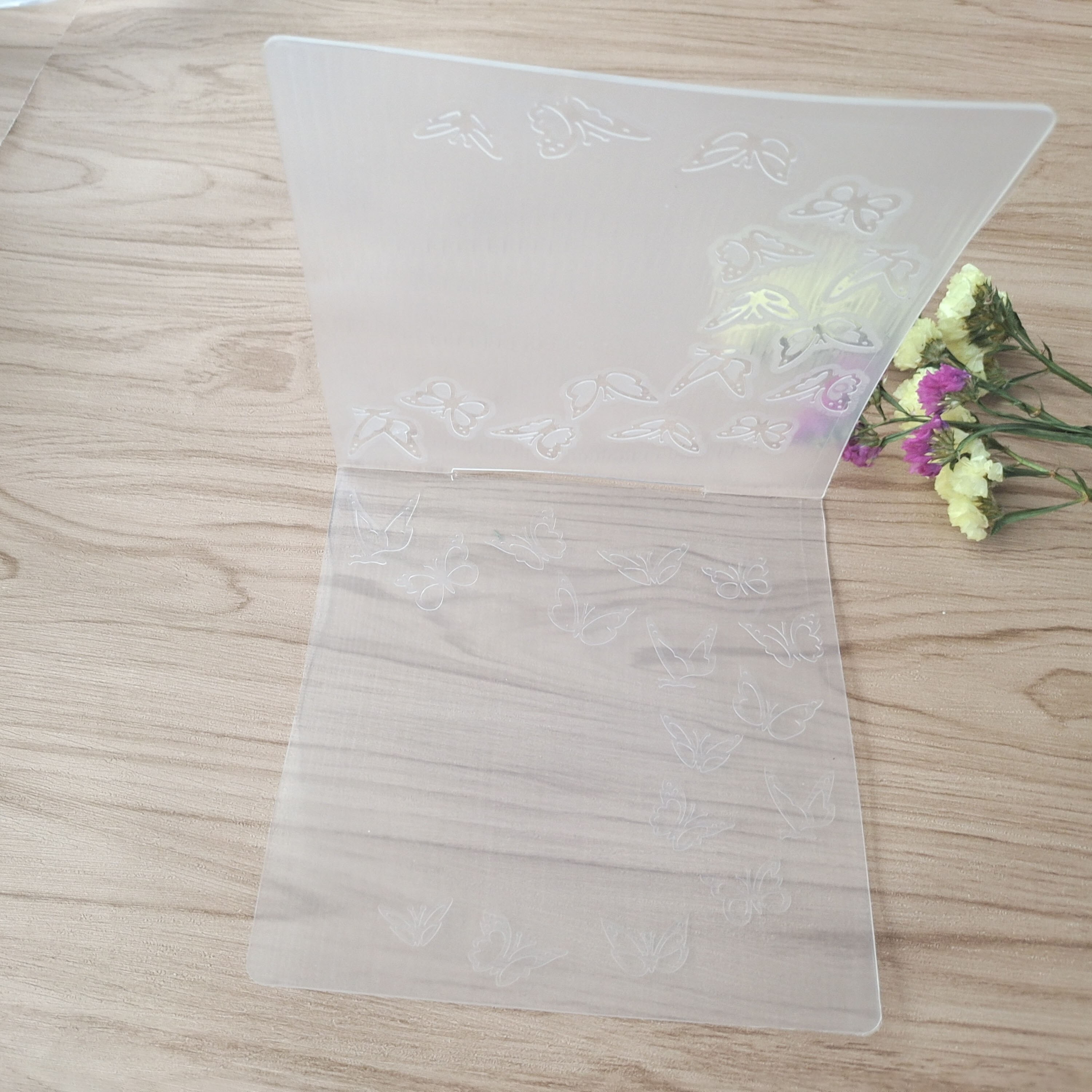 Dossier de gaufrage en plastique motif papillons volants, pour Scrapbooking, bricolage, carte d&#39;album Photo, artisanat de fabrication