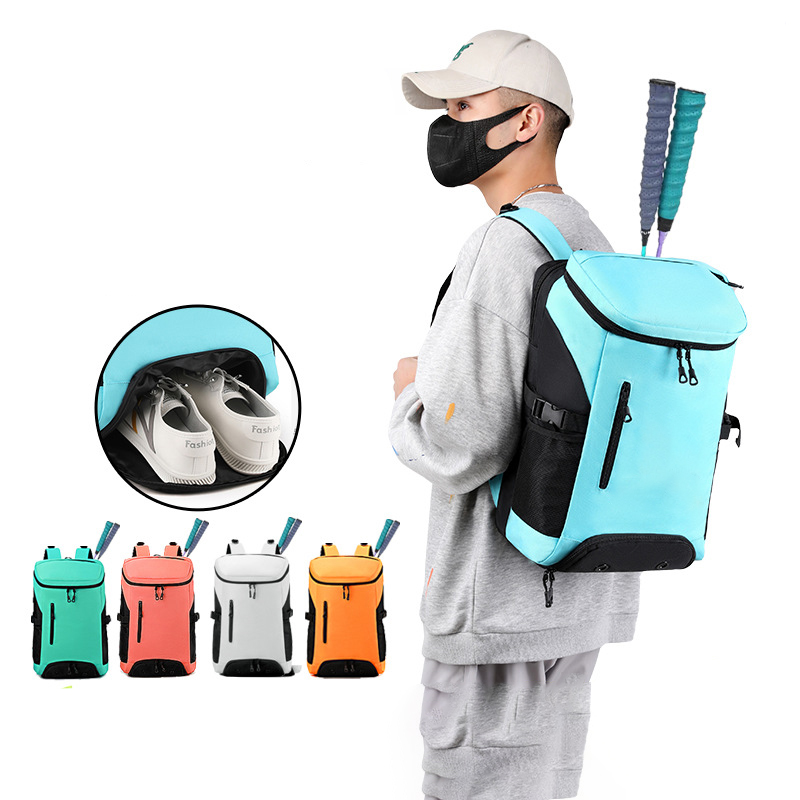 Badminton Bag Large Capacity, Multifunctional Sports Backpack, Unisex Tennis Racket Bag, Gym Yoga Travel Bags, Notebook Backpack