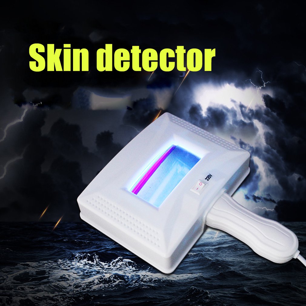 Lamp Skin UV Analyzer Facial Skin Examination Magnifying Machine with Protective Cover and Face Drape SPA Skin Testing Tool