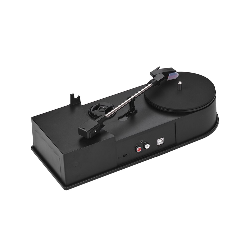 Mini USB Stereo Turntable Vinyl Record Player 2-Speed(33/45 RPM) MP3/ WAV Converter Function with RCA Outputs