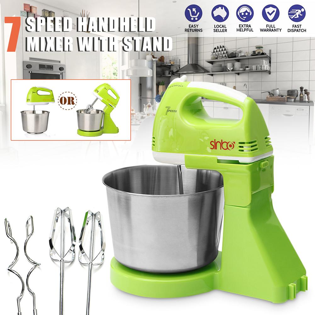 7 Speed Electric Kitchen floor flour Planetary Pizza Dough Stand Mixer Food Processor for Cake Bread with Bowl Cover hook whisk