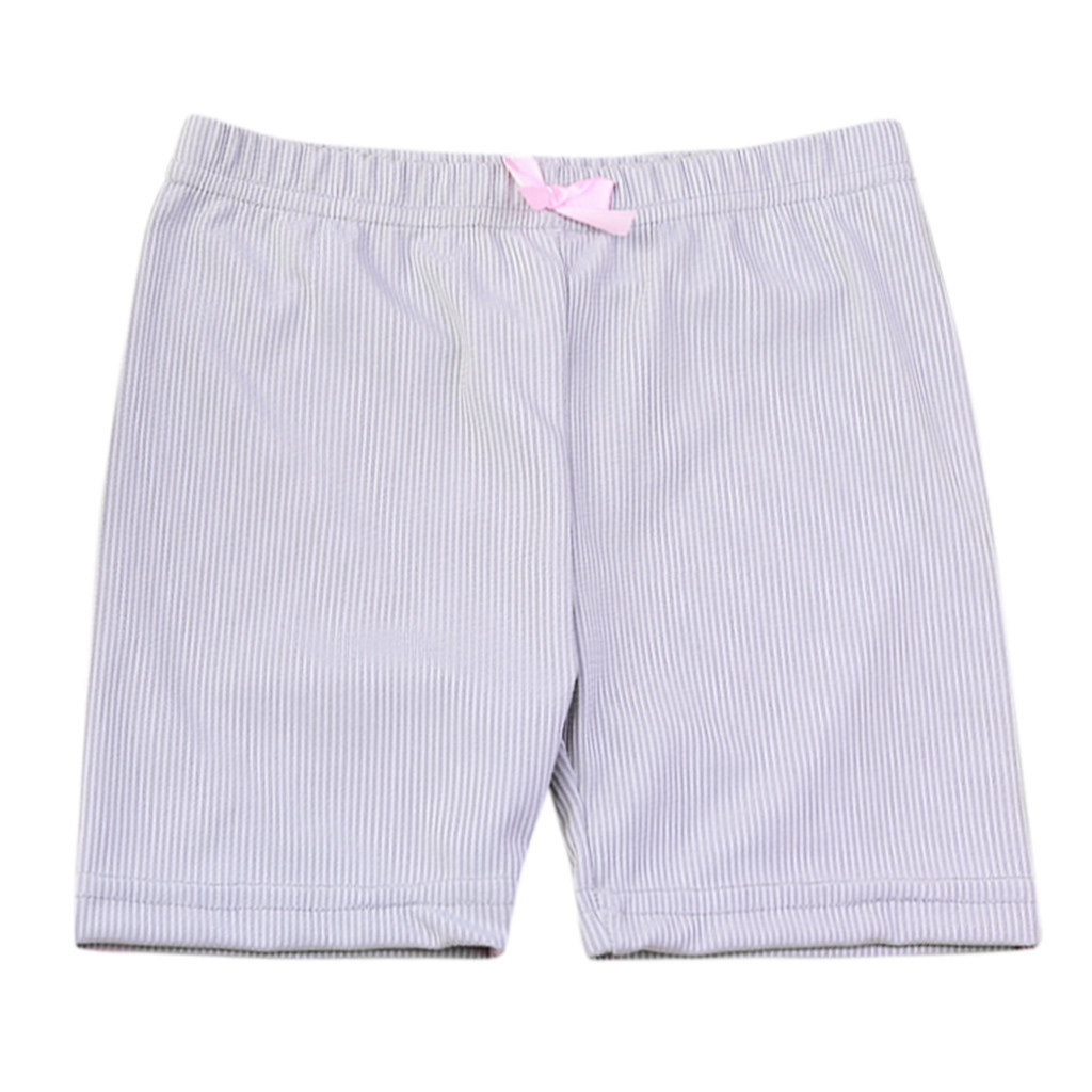 4 pezzi bambini ragazze solido fiocco pantaloni di sicurezza pantaloncini intimo traspirante collant corti per biancheria intima di sicurezza per ragazze del bambino
