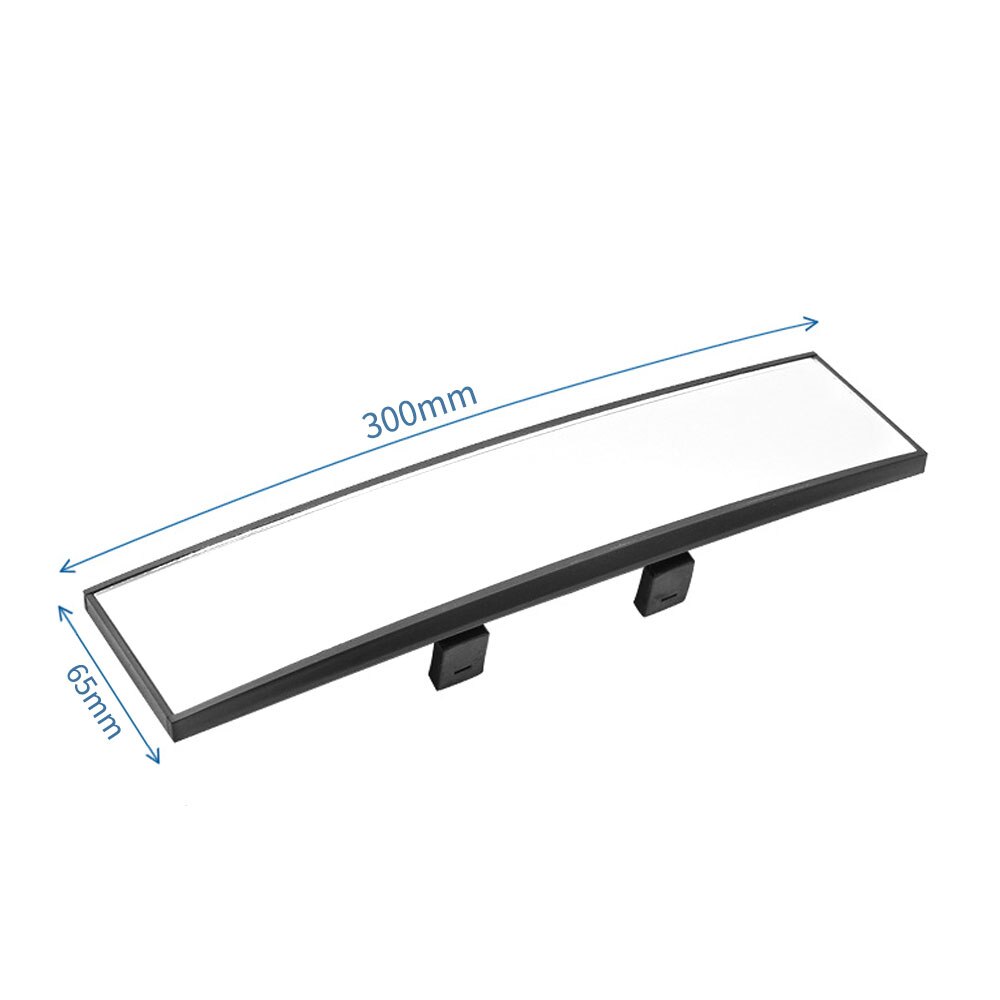 1PC 300mmX65mm Curved Rear View Mirror Universal Wide Angle Rear View Mirror Car Interior Mirrors Rearview Mirror Car Styling