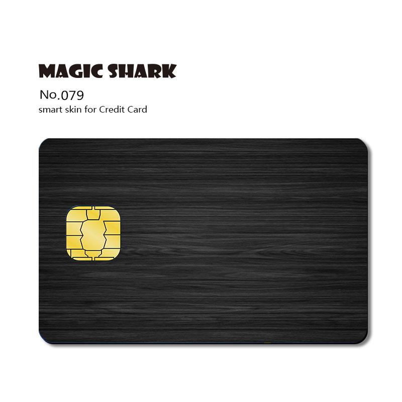 Magic Shark Flag Venom Super Man Wood Print Mountain PVC Credit Card No Fade Skin Sticker Film Case 079-097: 079