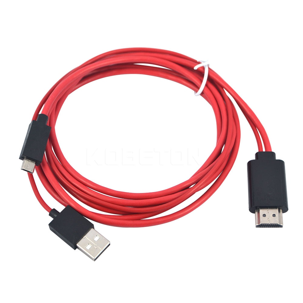 Kebidu Micro USB 11 Pin a HDMI HDTV adaptador de Cable de Video AV para Samsung Galaxy S2 I9100 S I9000 nota I9220 para HTC para Sony