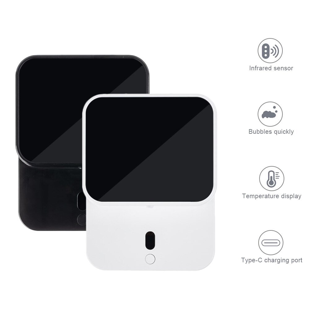Wall-mounted LED screen hand washing automatic induction foam soap dispenser Infrared smart hand sanitizer machine
