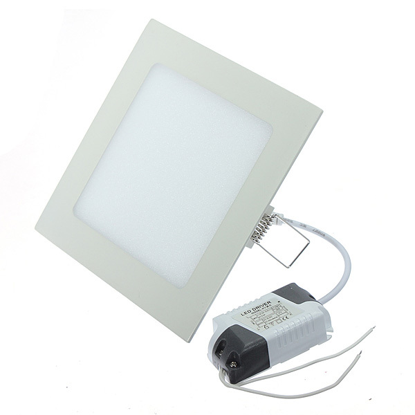 Panel LED ultrafino Downlight 3W 4W 6W 9W 12W15W 25W luz empotrable de techo LED cuadrada AC85-265V Panel LED lámparas regulables