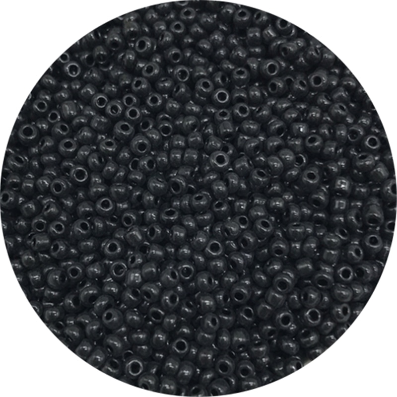 2mm 3mm 4mm charme tjekkiske glasfrøperler sorte løse perler til smykker, der gør diy tøj korsstingperler
