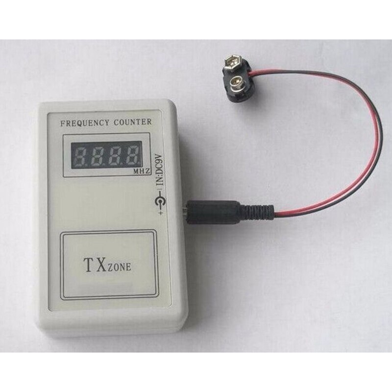 Handheld Remote Control Wireless Frequency Meter Counter 250-450MHZ for Car Auto Remote Cymometer Detector Power Cable