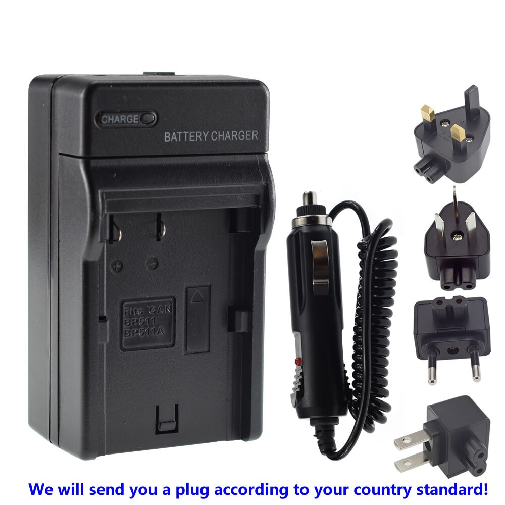 4X BP-511 Battery + Charger for Canon EOS ZR45MC ZR50MC 30D 40D 50D 300D Digital Rebel D30 D60 DS6041 MV730i MV750i