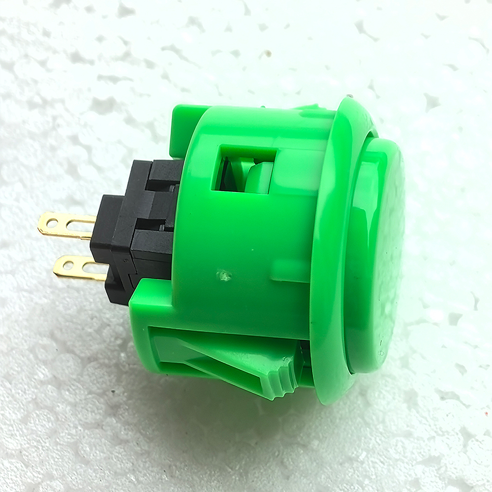 Japan Original SANWA Push Button OBSF 30mm 24mm Coin Neo Geo Board Box Arcade Game Machine Hitbox Controller Joystick DIY Parts: green