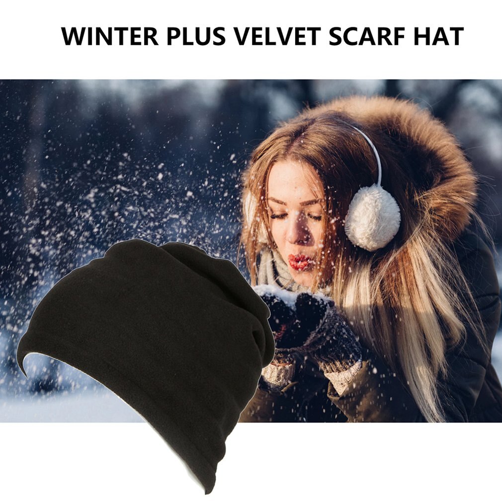 Autumn And Winter Fleece Collar Men&#39;S And Women&#39;S Universal Collar Three-In-One Multi-Function Hat Adjustable