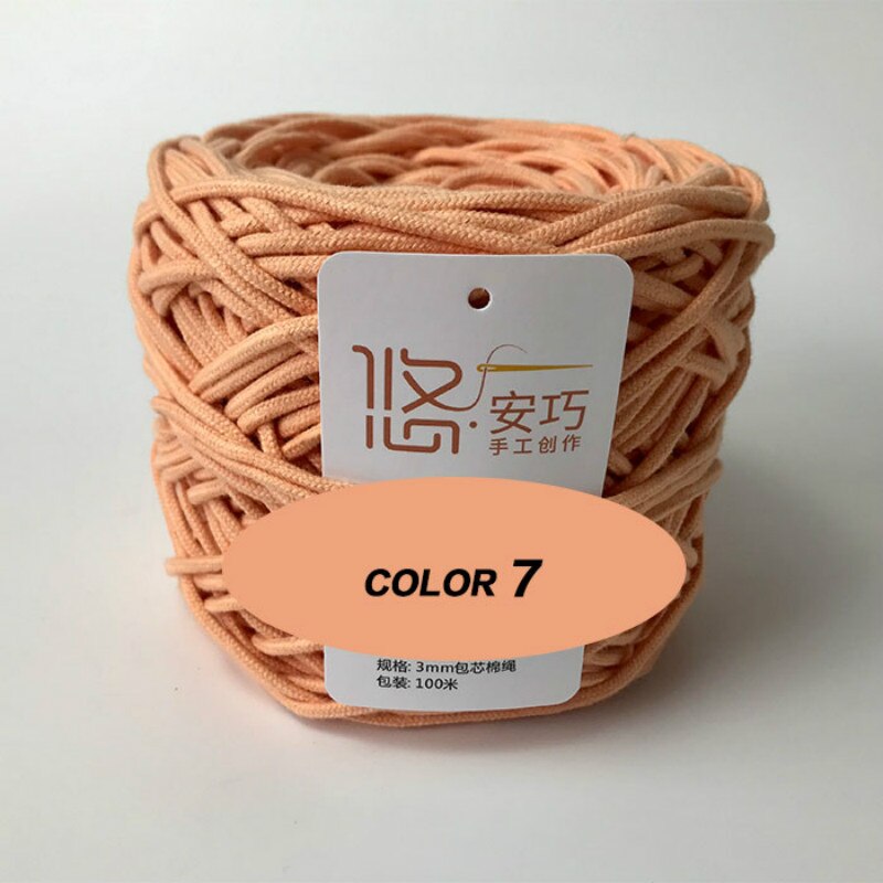 3mm Macrame Cord Yarn 100% Cotton Braided Rope Waving Twisted-Cord For DIY Crafts Knot Handbags Wall Hanging Plant Hanger Pillow: 7