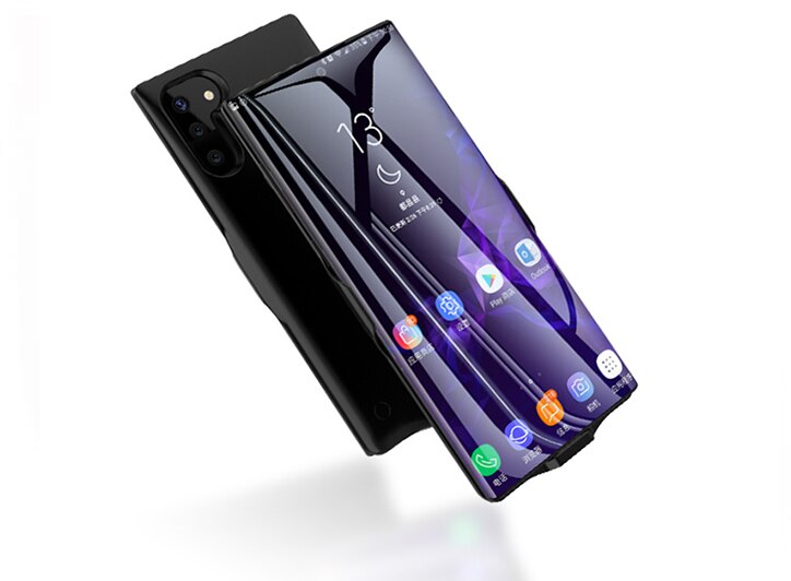 6800 mah akku suojakotelo samsung huomautuksen 10 akkulaturi tapauksessa kattaa powerbank suojakotelo samsung galaxy note 10 pro latauskotelon