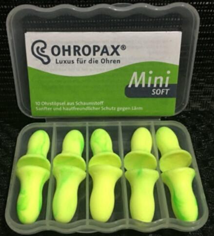 5 par ohropax mini bløde ørepropper vaskbare ørepropper i skum sovende støjreduktion ørepropper til kvinder barn