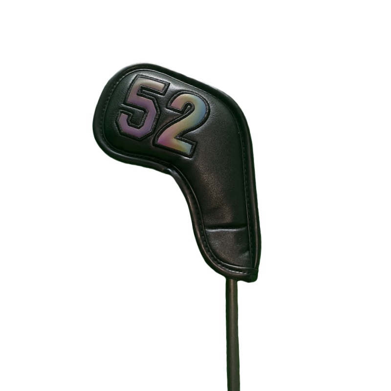 Golf Wedge Head Covers Magneet Close Cover Wiggen Headcovers Nummers 48 50 52 54 56 58 60 Graden Wit/zwart Golf Iron Cover: Licht Geel
