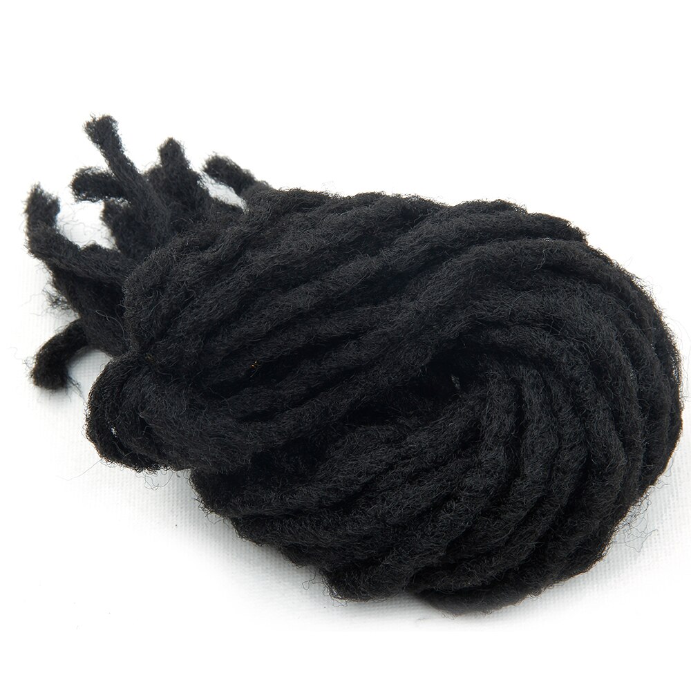 Synthetic Dread locks Soft Hair Black Red Brown Golden Hair Twist Braids Crochet Braiding Extension Braids Hair Pieces: #1B