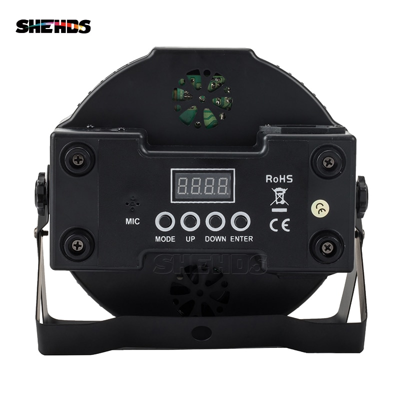 SHEHDS LED 7x12W RGBW lumière Par avec DMX512 IN/OUT et puissance IN & OUT pour DJ Stages discothèques hôtels Disco fête d'anniversaire de famille